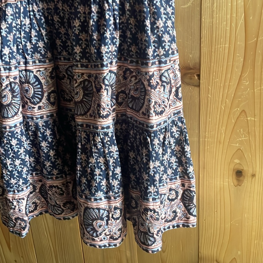 Sea New York Navy and Beige Smocked Mini Dress - Picture 7 of 8
